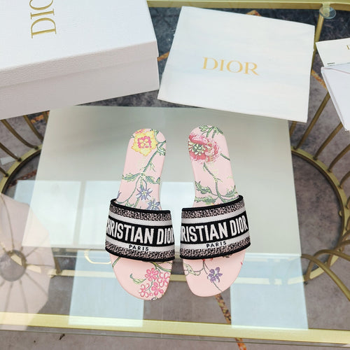 DIOR CD Mule Dway Slide 10mm Multi-motifs Style 9