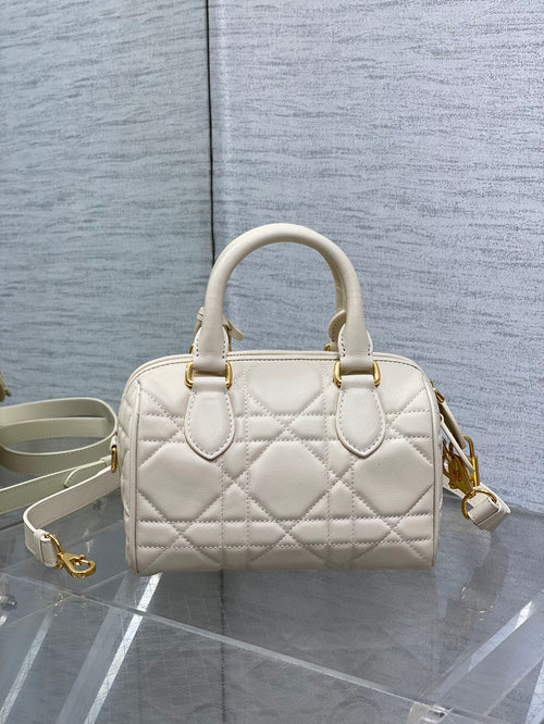DIOR GROOVE 20 BAG IN WHITE CREAM LAMBSKIN
