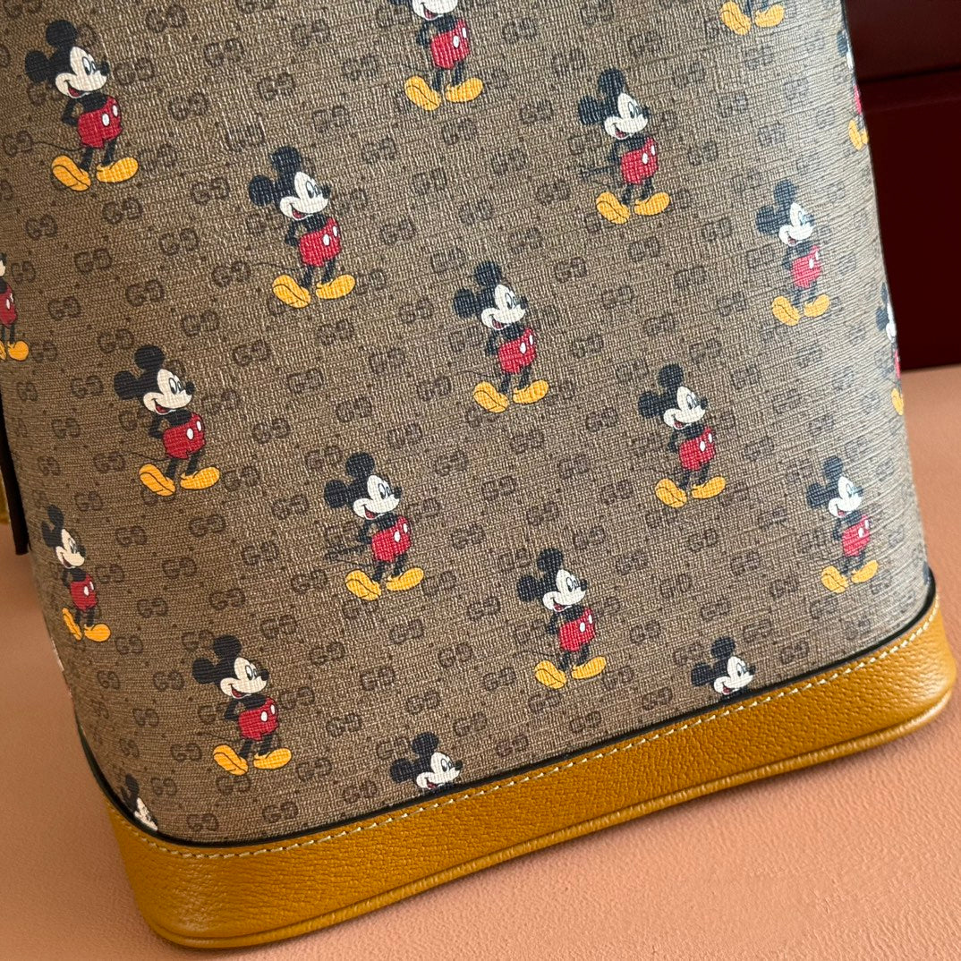 GUCCI DONALD MICKEY SMALL BACKPACK 29 CARAMEL IN CALFSKIN