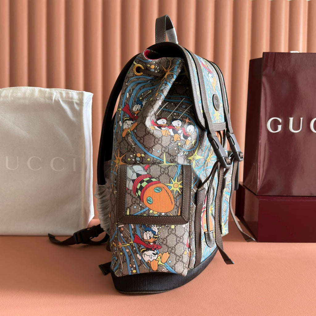 GUCCI 25S BACKPACK 44 CM IN MULTICOLOR CALFSKIN