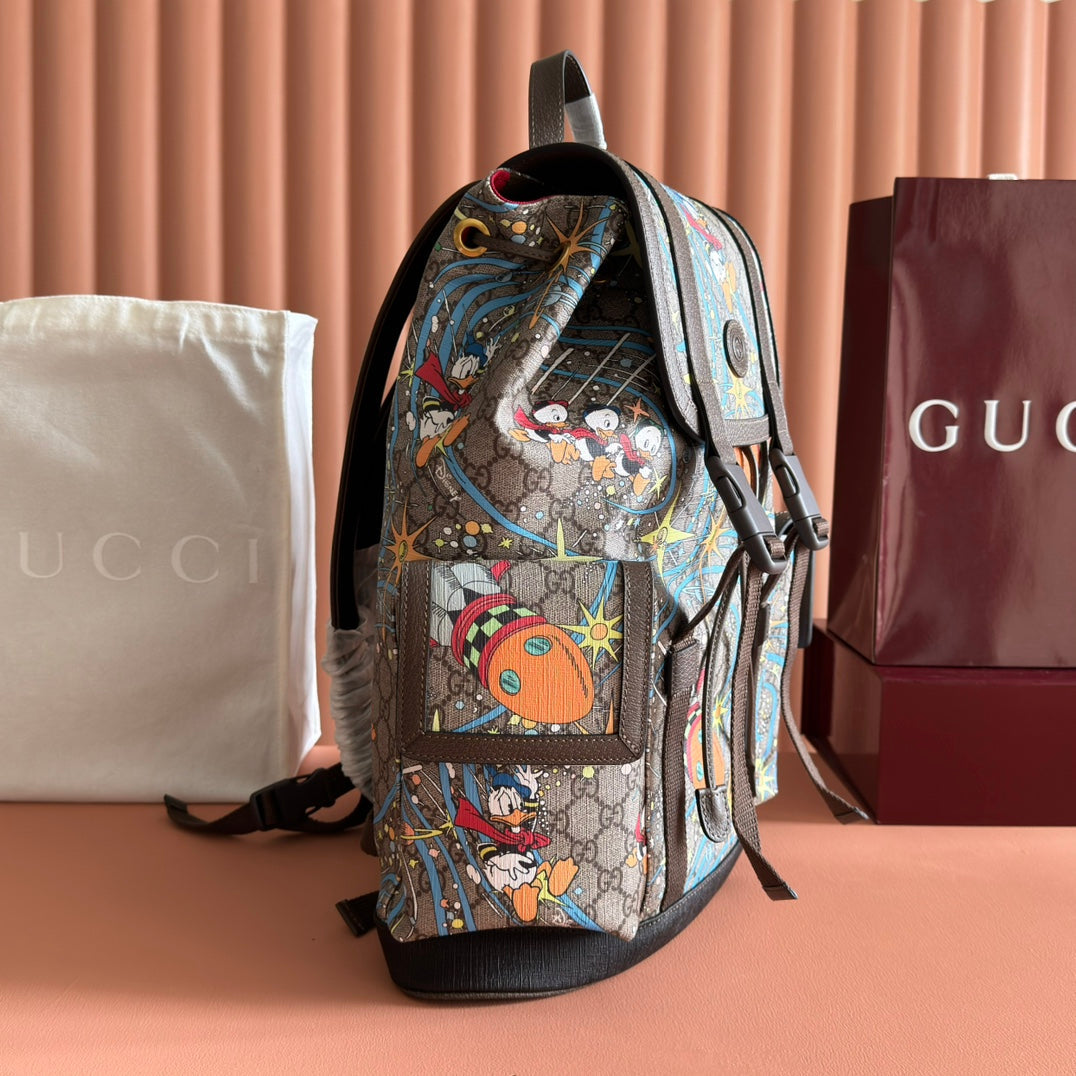 GUCCI 25S BACKPACK 44 CM IN MULTICOLOR CALFSKIN