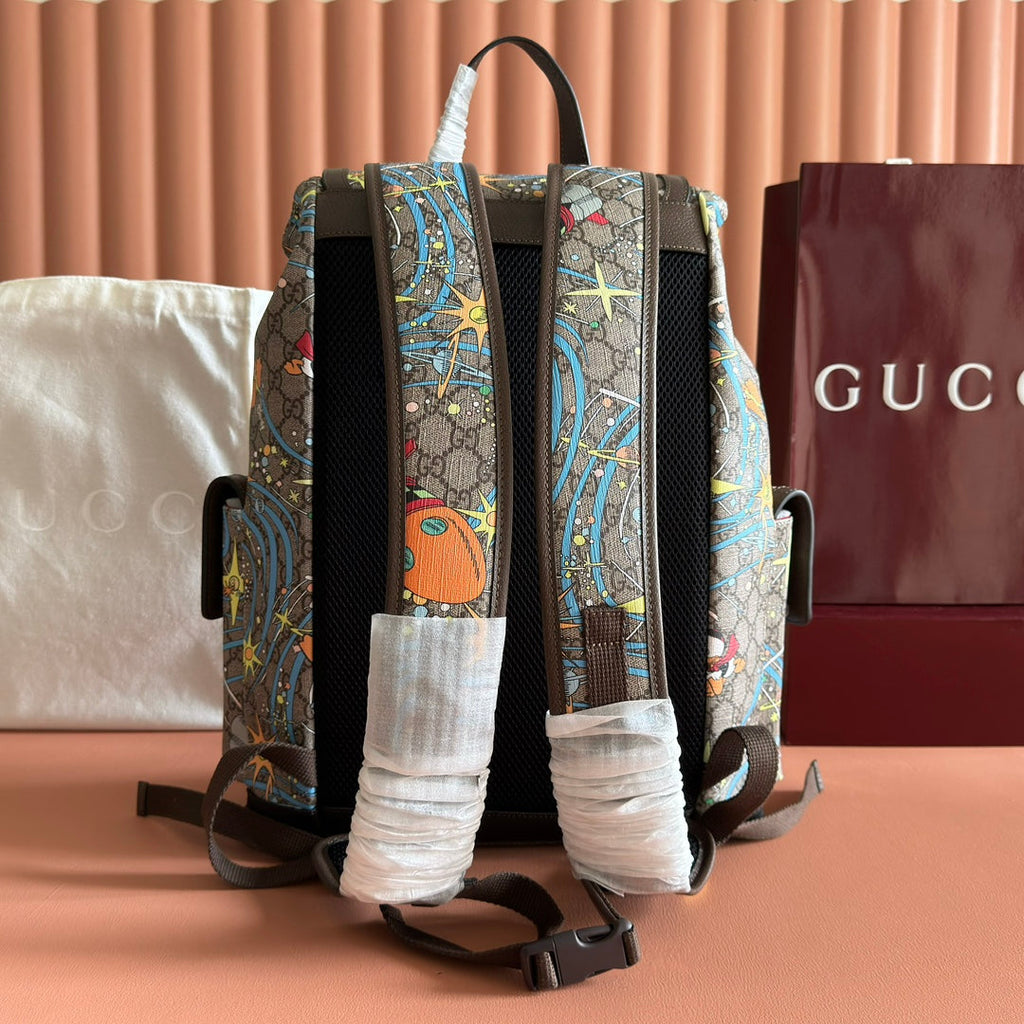 GUCCI 25S BACKPACK 44 CM IN MULTICOLOR CALFSKIN