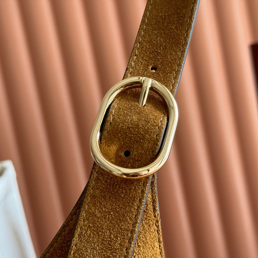 GUCCI 25S JACKIE GIORNO 44 CM IN BROWN SUEDE