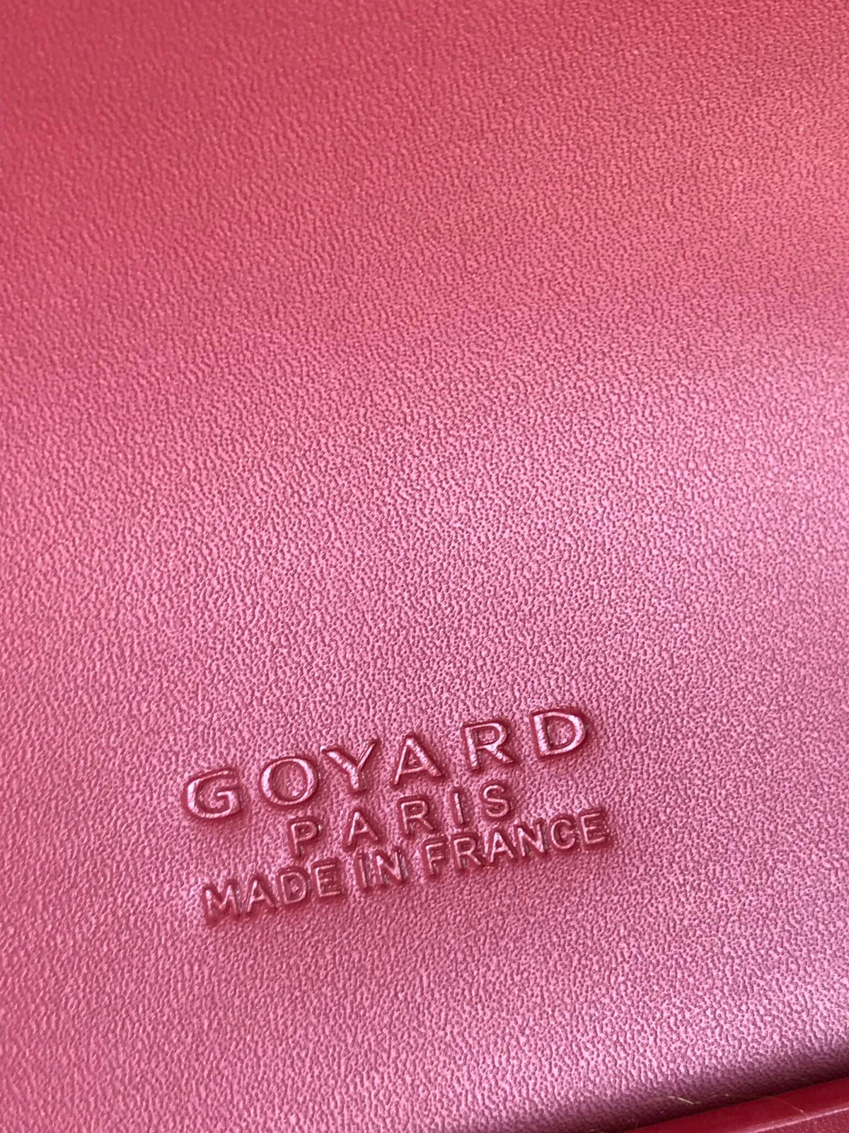 DUCHESSE MARIE-CAROLINE BAG 25 IN RED GOYARDINE CANVAS AND SMOOTH CALFSKIN